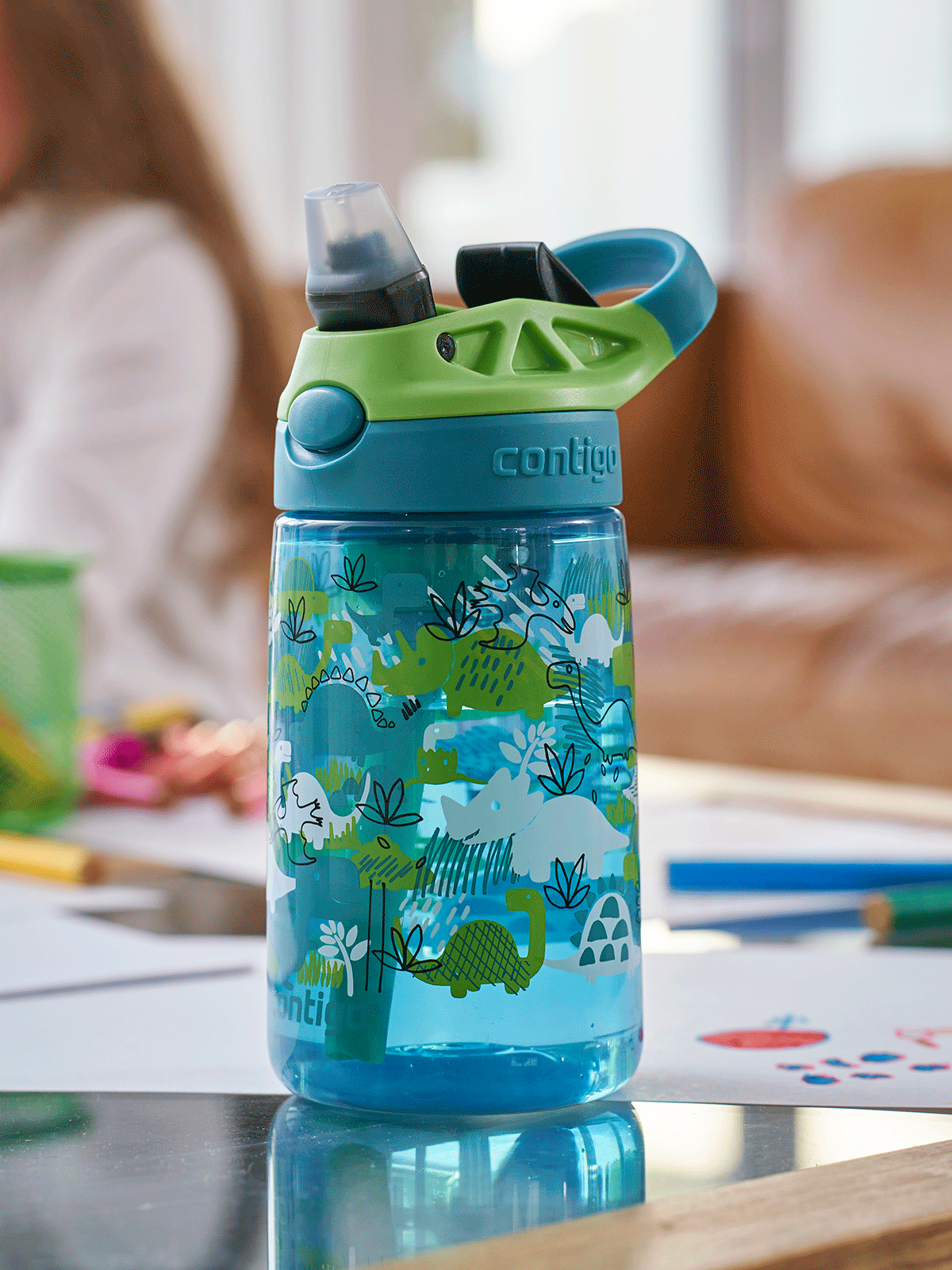 Easy Clean AUTOSPOUT™ Kids Water Bottle, 420 ml