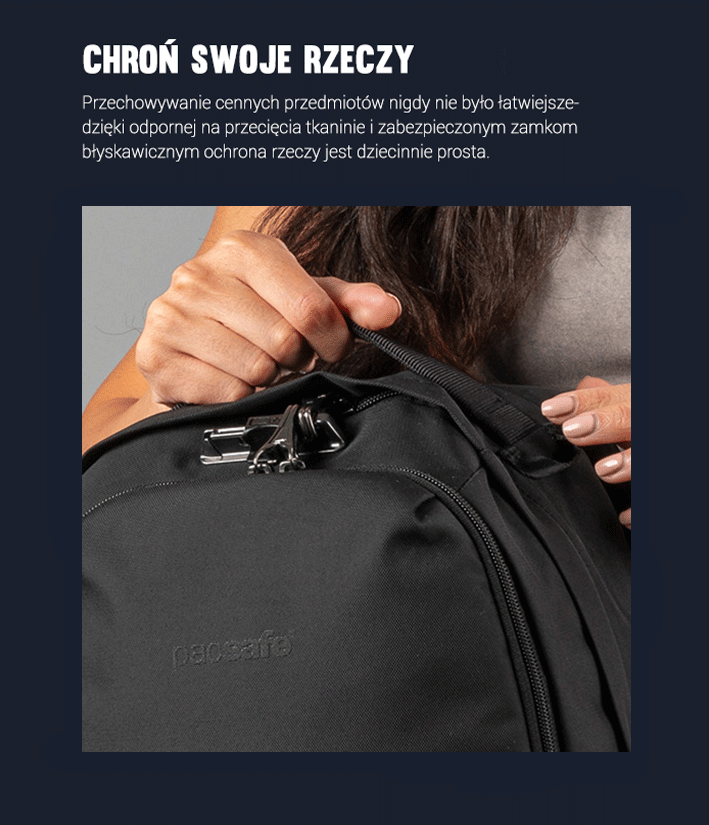 Plecak miejski antykradzieżowy Pacsafe Vibe 16 L