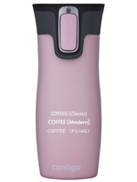 Kubek termiczny z grawerem Contigo West Loop 470 ml - Różowy Mat