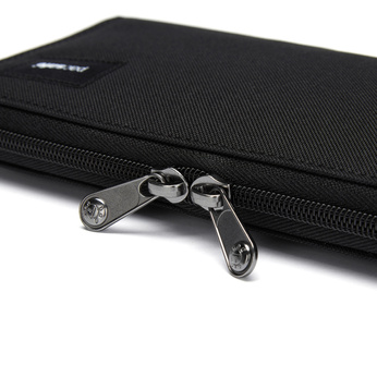 Portfel damski duży RFID Pacsafe - czarny