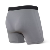 Bokserki męskie trekkingowe / sportowe z rozporkiem SAXX QUEST Boxer Brief Fly – ciemnoszare