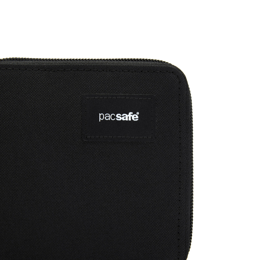 Portfel antykradzieżowy męski mały RFID Pacsafe - czarny