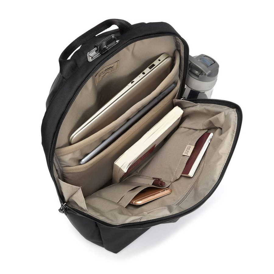 Plecak miejski antykradzieżowy Pacsafe Metrosafe X 20 l - czarny