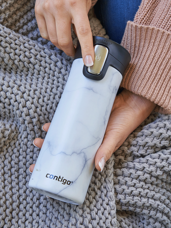 Kubek termiczny Contigo Pinnacle Couture 420ml - White Marble