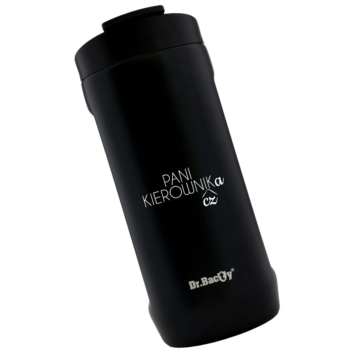 Kubek do samochodu Dr.Bacty Notus 360 ml -  Dla kierowniczki - czarny