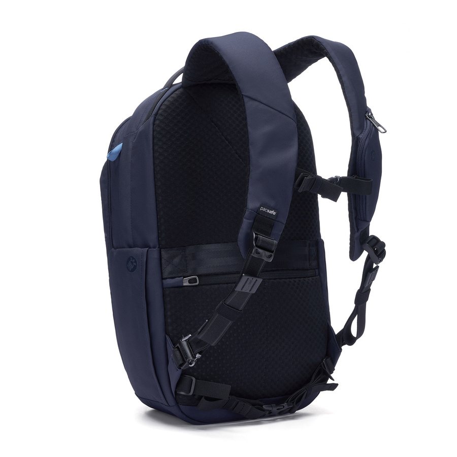 Plecak turystyczny antykradzieżowy na laptopa Pacsafe V 26 l - granatowy
