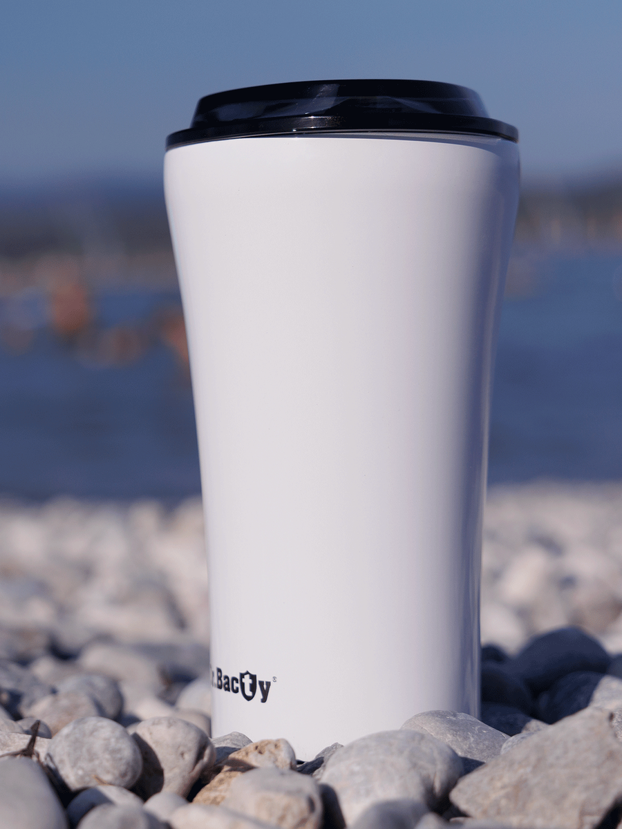 Kubek termiczny na kawę Dr.Bacty Apollo 2.0 - 360 ml - Glossy White