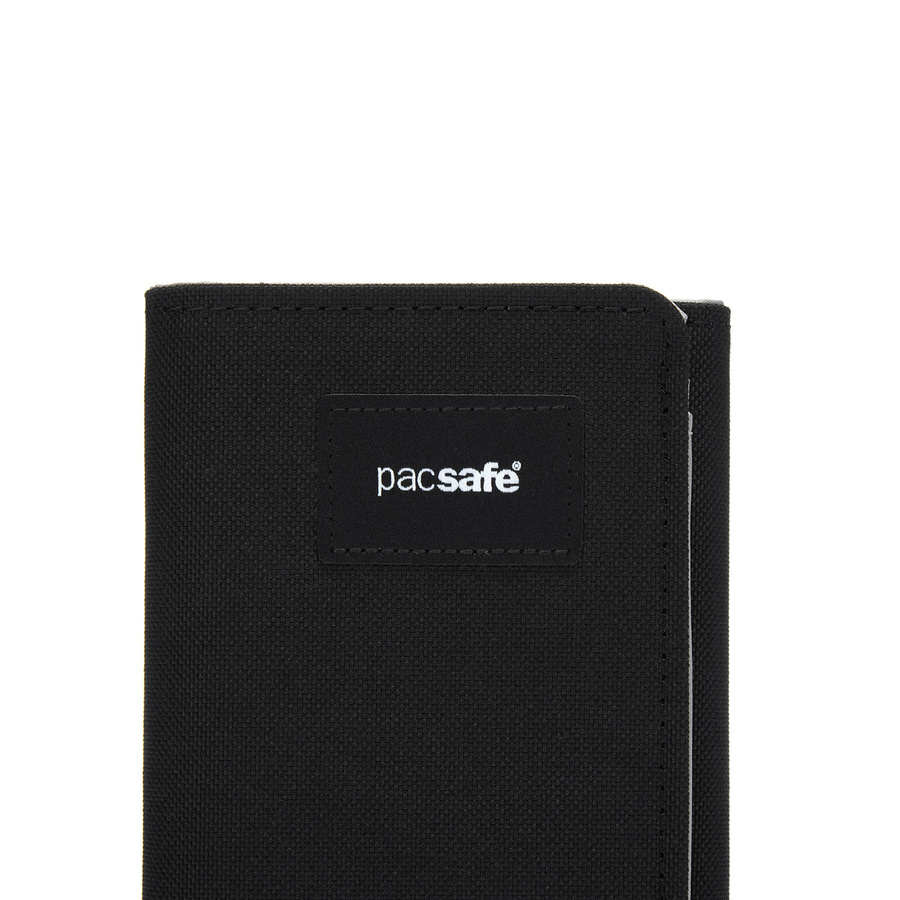 Portfel antykradzieżowy składany RFID Pacsafe  - czarny