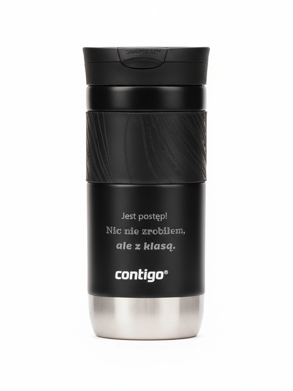 Kubek termiczny z grawerem Contigo Byron 470ml - Czarny Mat