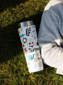 Kubek termiczny ze słomką Contigo Luxe Tumbler 720ml - Summer - Salt