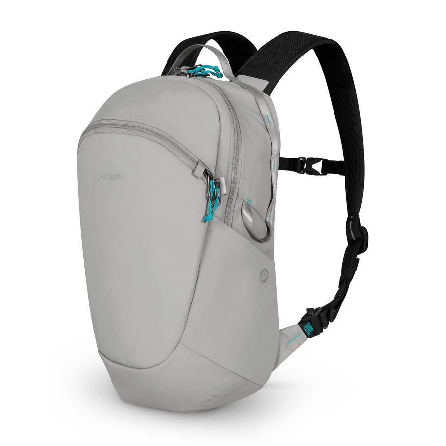 Plecak miejski antykradzieżowy 18l Pacsafe ECO Econyl® - szary - powystawowy