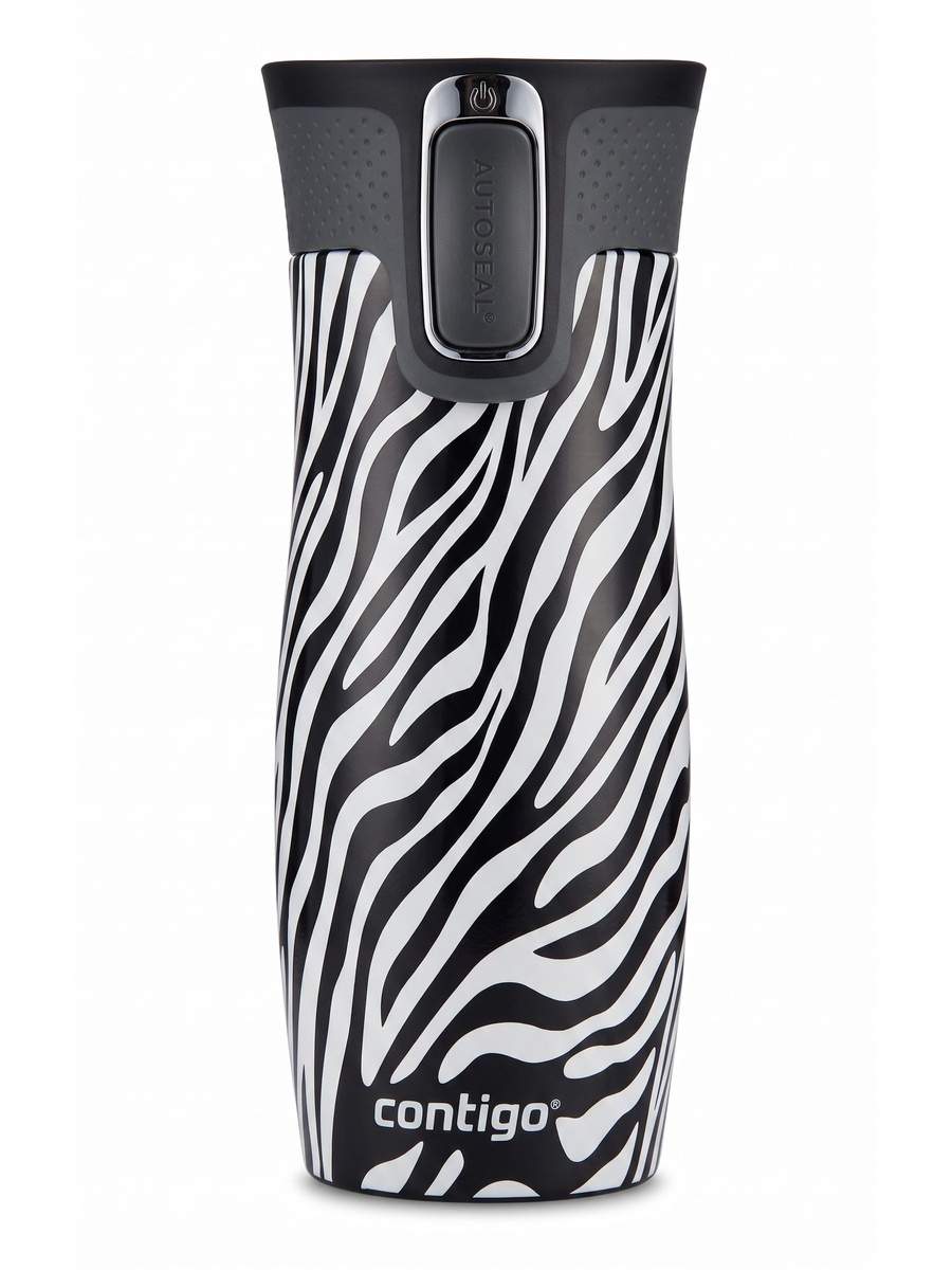 Kubek termiczny Contigo West Loop 2.0 470 ml - Zebra