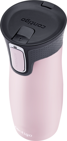 Kubek termiczny Contigo West Loop 2.0 470ml - Jestem Nauczycielem - Różowy Mat
