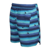 Szorty kąpielowe męskie z kieszeniami 2w1 SAXX OH BUOY - nadmorski świt - niebieskie