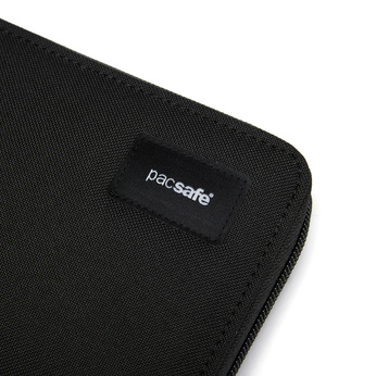 Portfel damski duży RFID Pacsafe - czarny