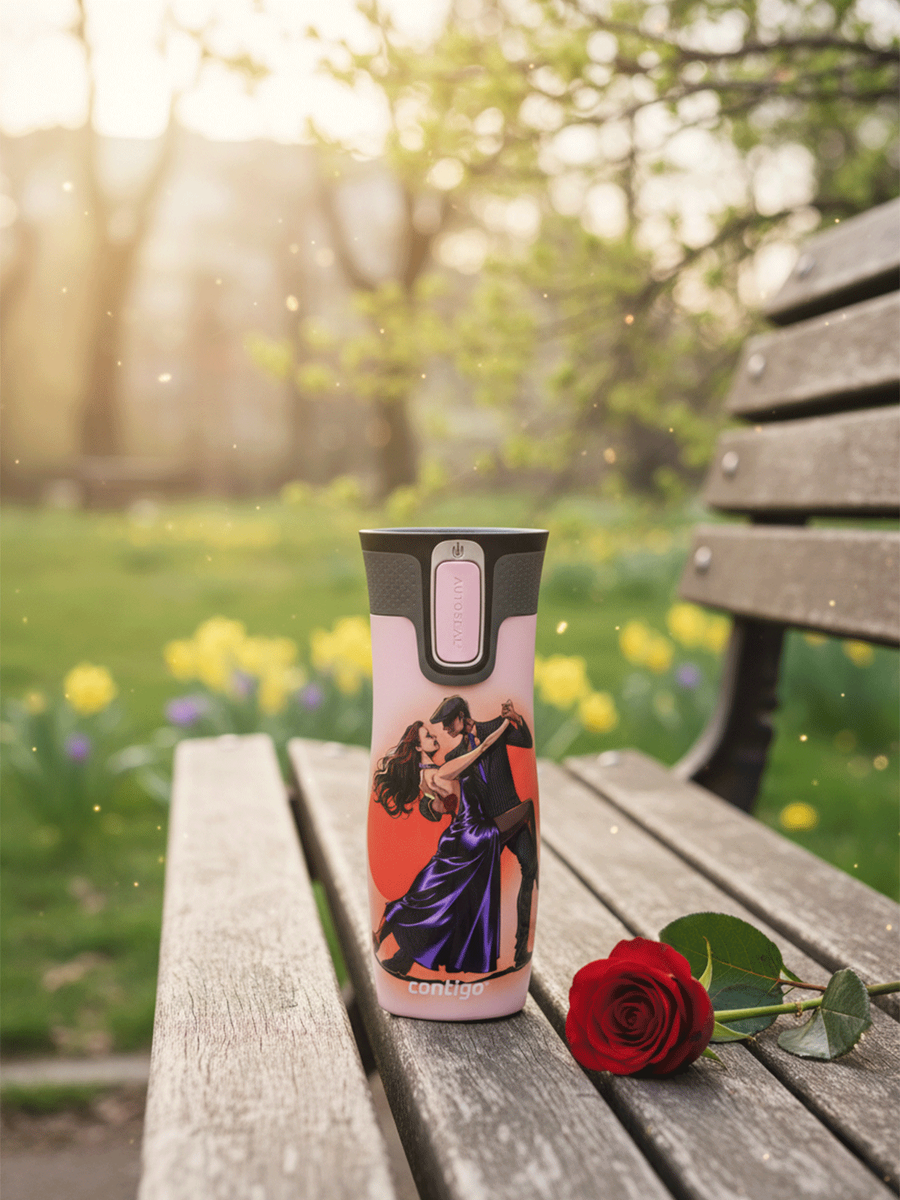 Kubek termiczny Contigo West Loop 2.0 470ml - Tango - Różowy Mat