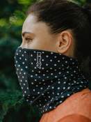 Chusta wielofunkcyjna Dr.Bacty Polka Dots Black