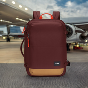 Plecak kabinowy antykradzieżowy Pacsafe Go 34 l - bordowy