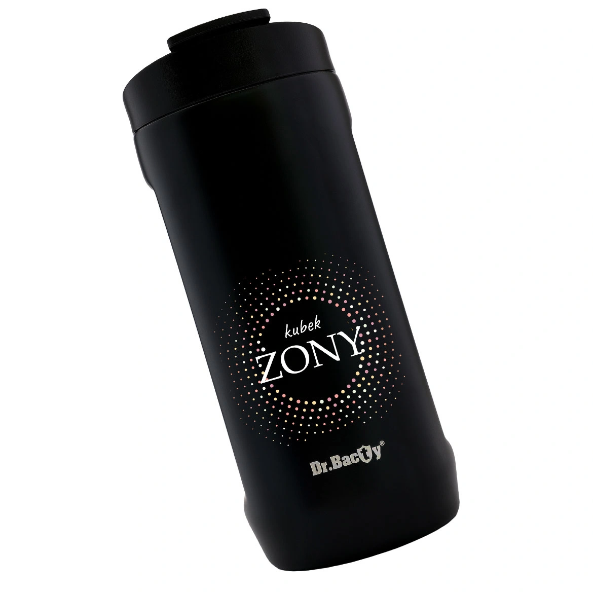 Kubek do samochodu Dr.Bacty Notus 360 ml - Dla żony - czarny