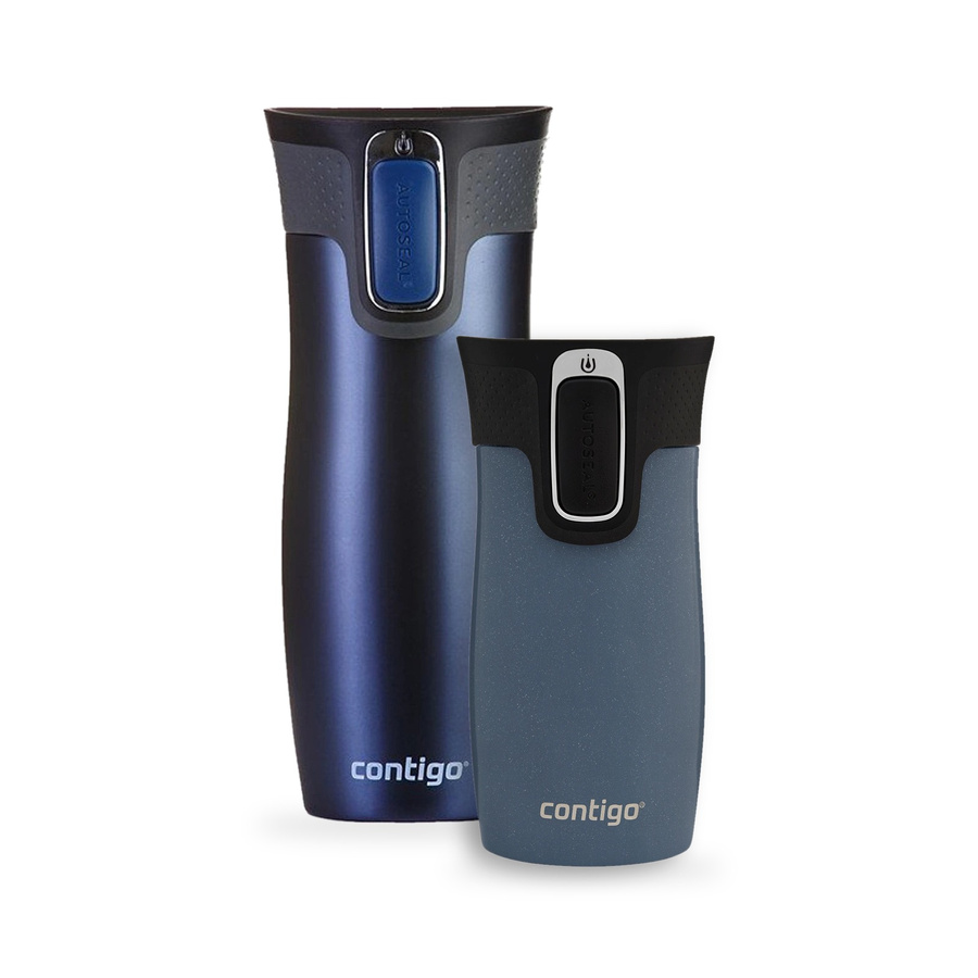 Zestaw Contigo West Loop Monaco 470 ml + West Loop Mini 300 ml – niebieski metalik