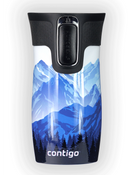 Kubek termiczny Contigo West Loop Mini 300ml - Góry w dzień - Biały Metalik