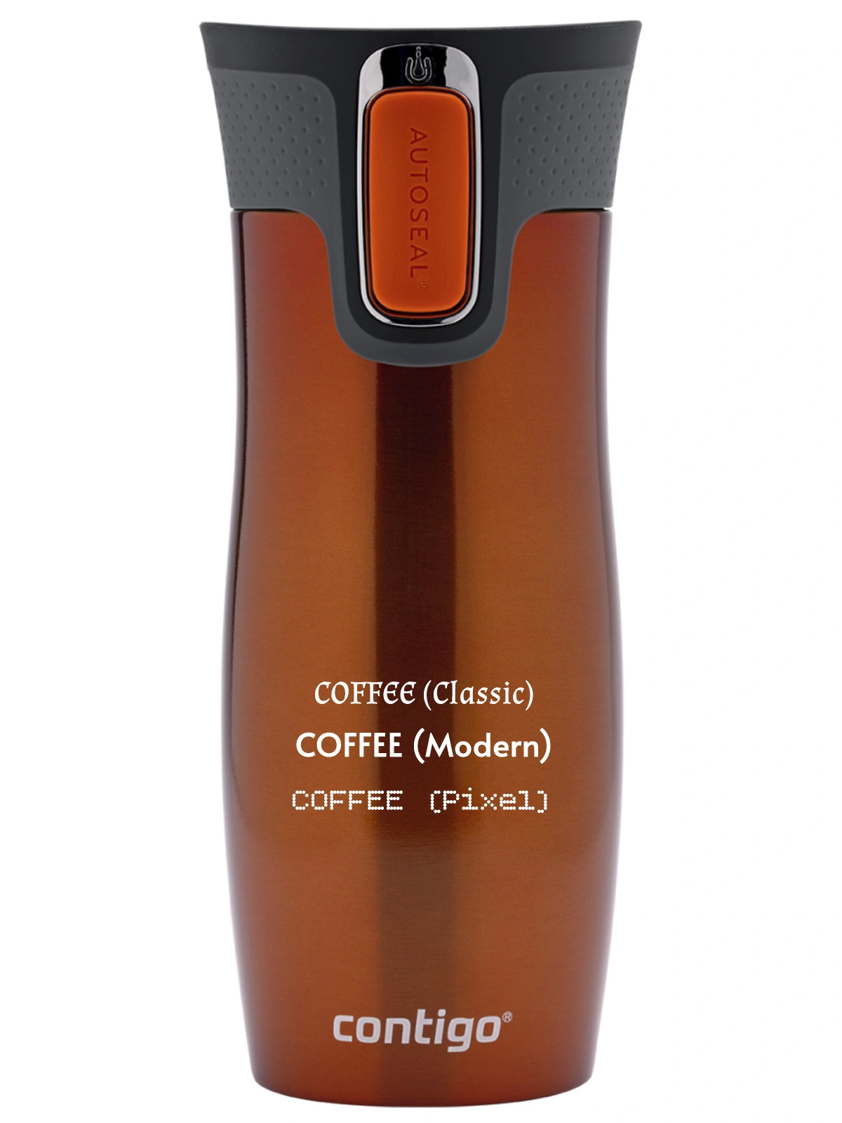 Kubek termiczny z grawerem Contigo West Loop 2.0 470 ml - Pomarańczowy