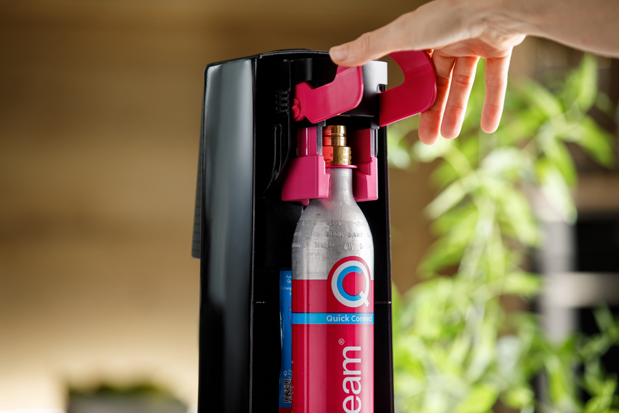 Saturator do wody gazowanej SodaStream TERRA czarny'+ butelka + nabój CO2