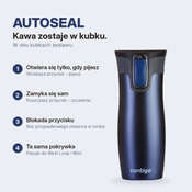 Zestaw Contigo West Loop Monaco 470 ml + West Loop Mini 300 ml – biały metalik