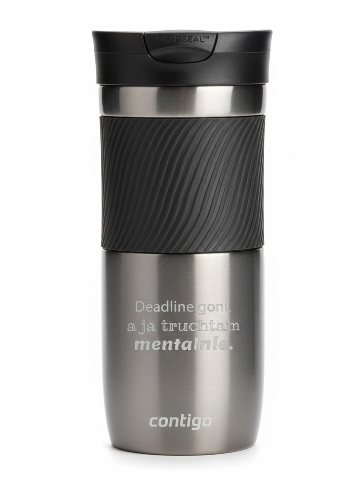 Kubek termiczny z grawerem Contigo Byron 470ml - Gunmetal