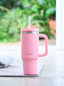 Kubek termiczny ze słomką Contigo Streeterville Tumbler Mini 880 ml - Strawberry Cream
