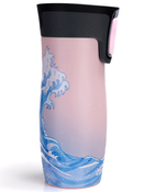 Kubek termiczny Contigo West Loop 2.0 470ml - Summer Waves - Różowy Mat