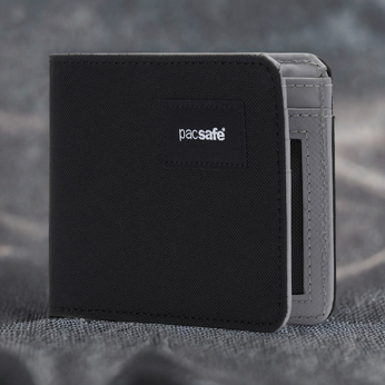 Portfel mały RFID Pacsafe - czarny