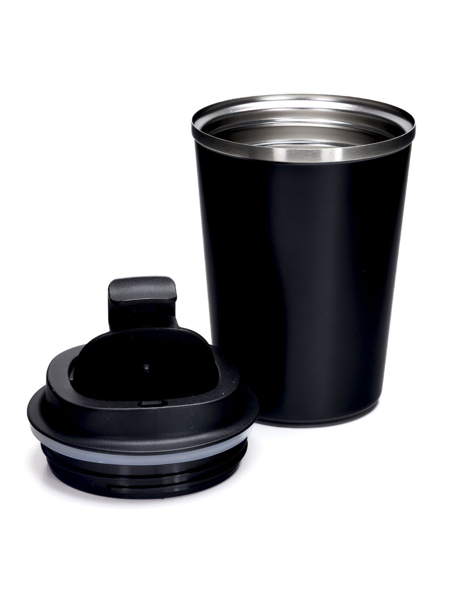 Szczelny kubek termiczny Dr.Bacty Terra RCS 300ml – Stal z recyklingu - Czarny Mat