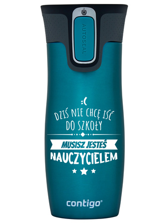 Kubek termiczny Contigo West Loop 2.0 470 ml - Jesteś Nauczycielem - Biscay Bay