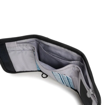 Portfel antykradzieżowy męski mały RFID Pacsafe V125 - czarny