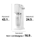 Saturator do wody gazowanej SodaStream ART biały'+ 1 butelka + nabój CO2