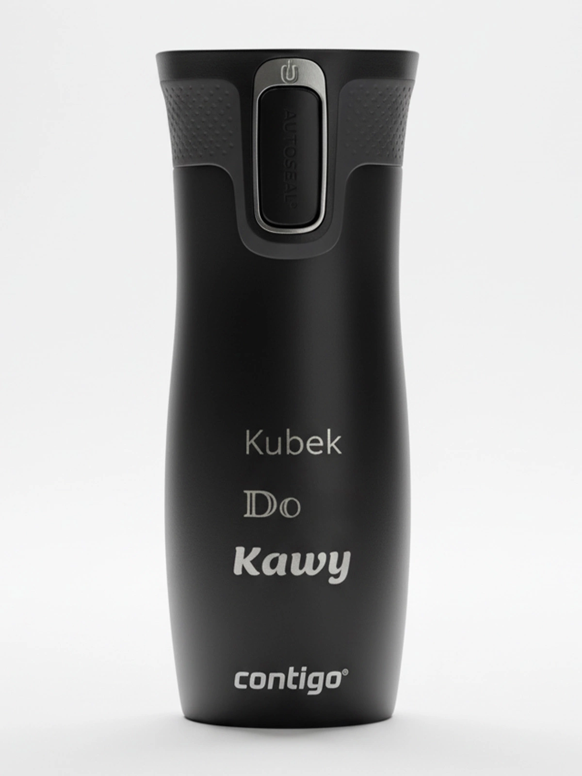 Kubek termiczny z grawerem Contigo West Loop 2.0 420 ml - Czarny