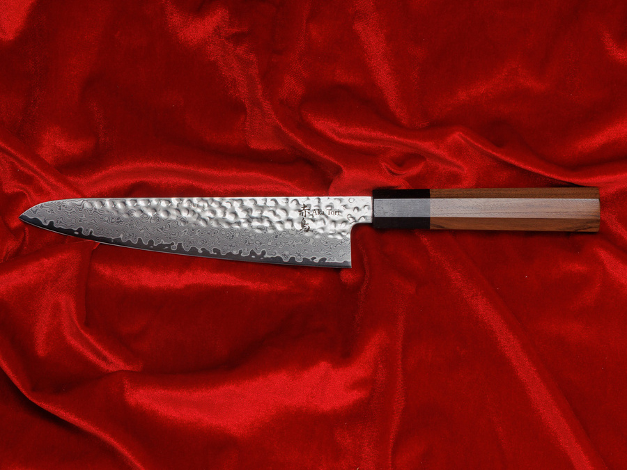 Nóż szefa kuchni Aka Tori ze stali damasceńskiej 8" - Tokyo Hammer