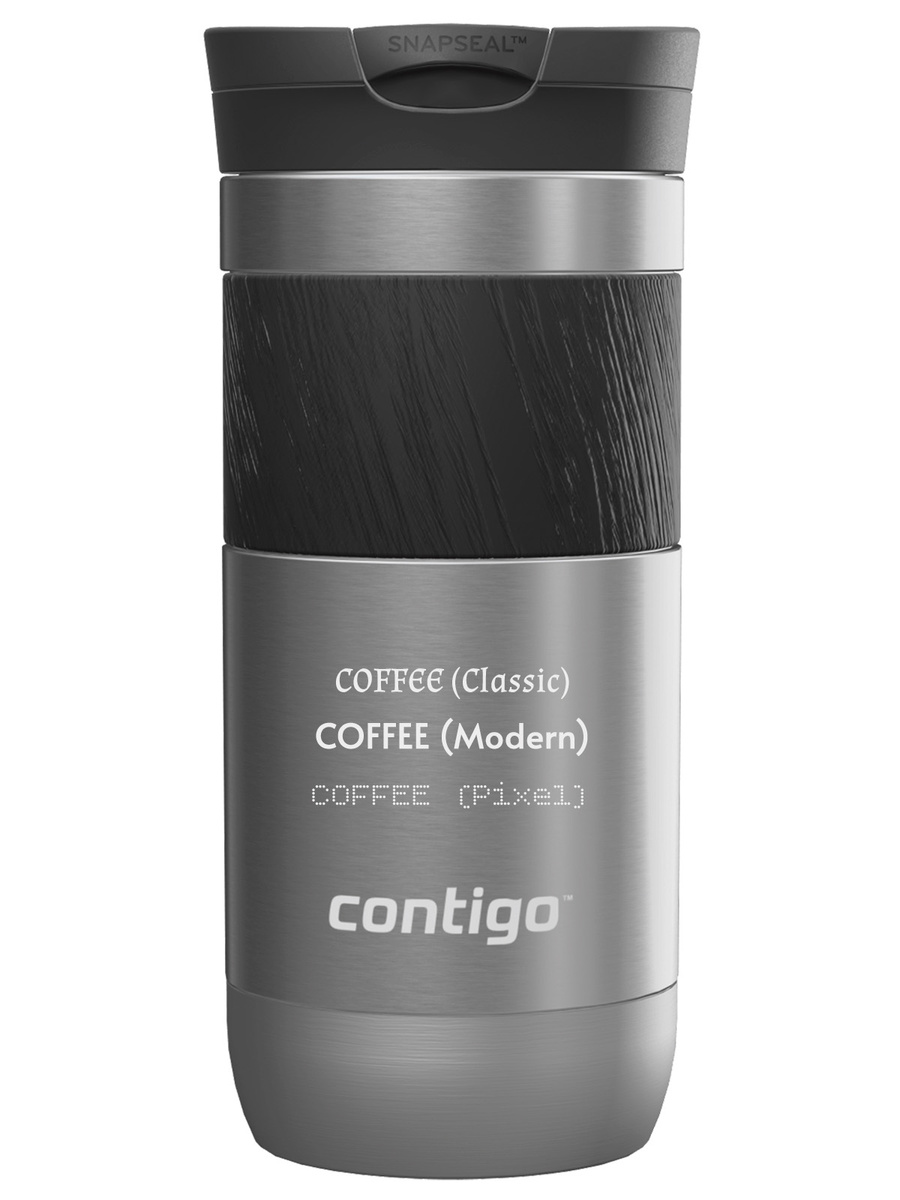 Kubek termiczny z grawerem Contigo Byron 2.0 470ml - Stainless Steel