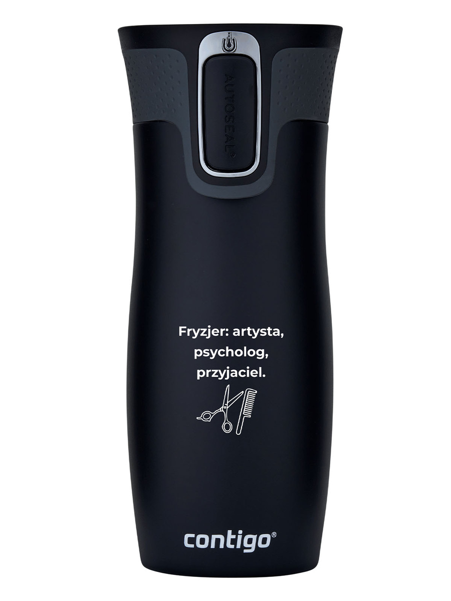 Kubek termiczny dla Fryzjera - Contigo West Loop 2.0 • 470 ml • czarny