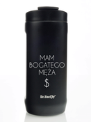 Kubek termiczny 2w1 Dr.Bacty Notus 360 ml - Żona bogatego męża - czarny