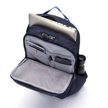 Plecak turystyczny antykradzieżowy na laptopa Pacsafe V 24 l - granatowy