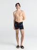 Bokserki męskie szybkoschnące SAXX VIBE Boxer Brief piwna gra - czarne