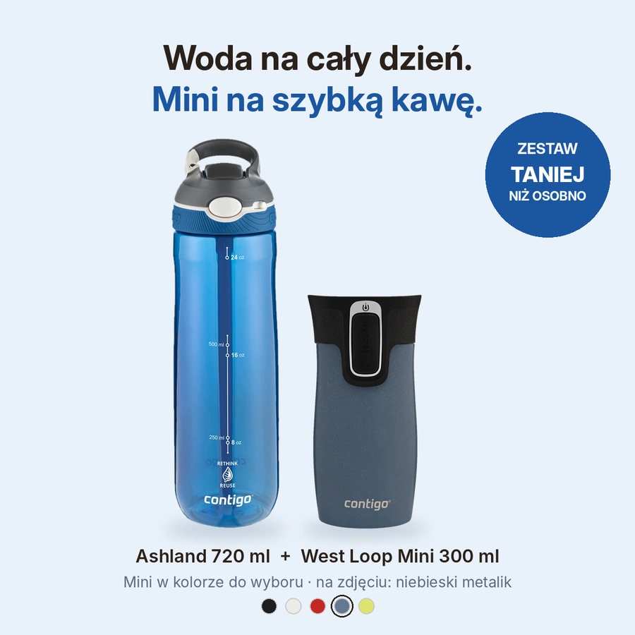 Porównanie butelki Ashland 720 ml i kubka West Loop Mini 300 ml