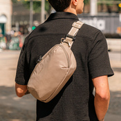 Biodrówka saszetka wodoodporna antykradzieżowa Pacsafe V - beżowa