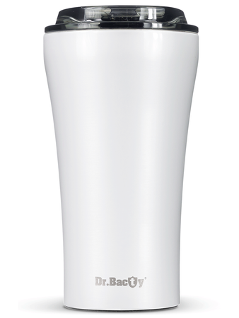 Kubek termiczny na kawę Dr.Bacty Apollo 2.0 360 ml "Brandy mint" - White