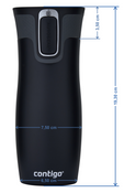 Kubek termiczny Contigo West Loop 2.0 470 ml - Zebra