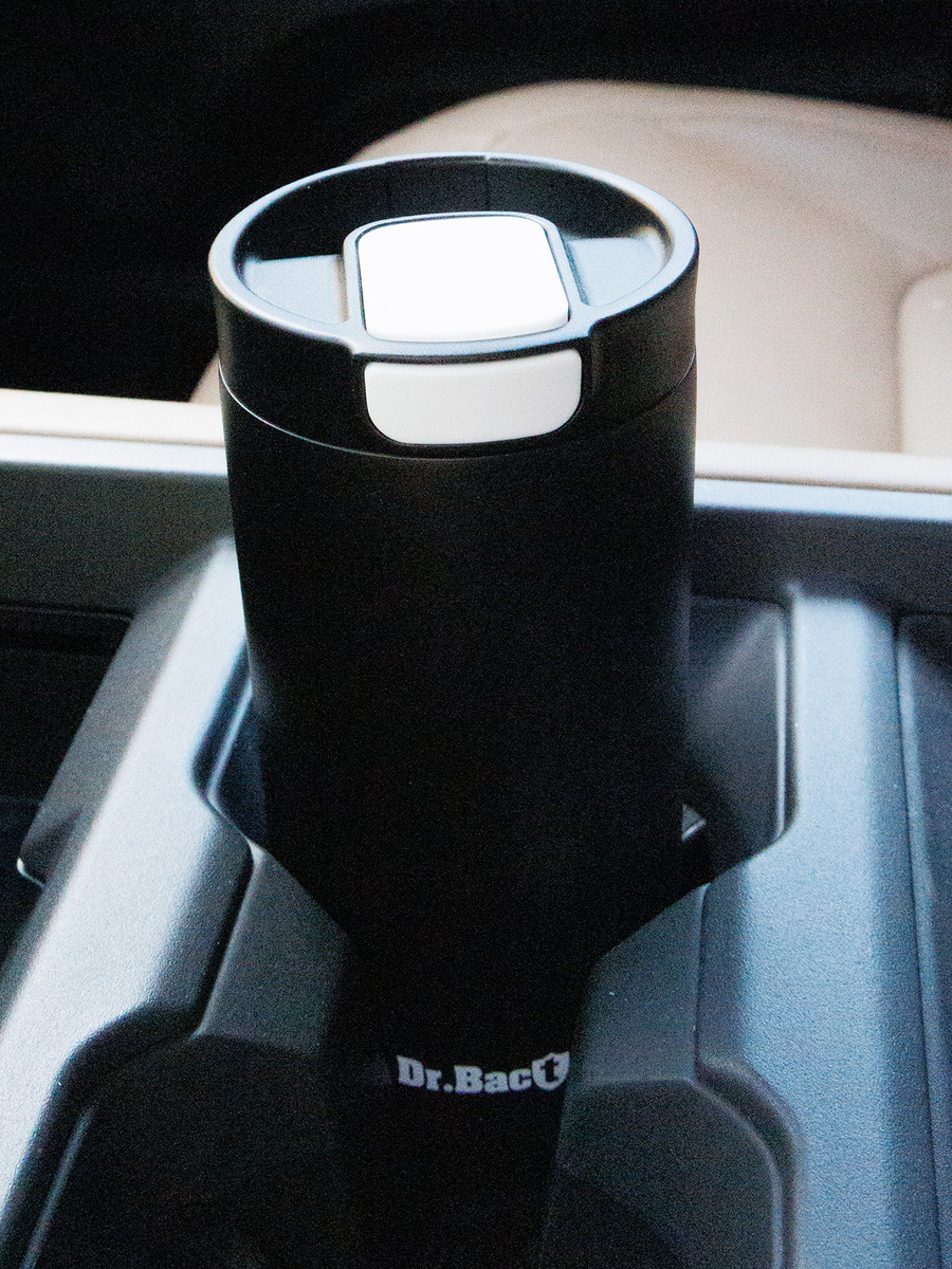 Dr.Bacty Atlas 540ml, czarny mat - termiczny, wielorazowy kubek do kawy