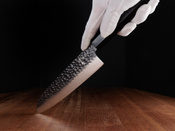 Aka Tori Tokyo Black - Nóż Santoku ze stali damasceńskiej 7"