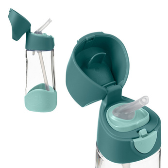 B.Box Zestaw Mini Lunchbox + Butelka tritanowa ze słomką 450ml Emerald Forest